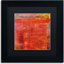 Trademark Fine Art "Essence of Red 2" Canvas Art by Michelle Calkins, Black Matte, Black Frame