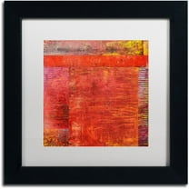 Trademark Fine Art "Essence of Red 2" Canvas Art by Michelle Calkins, White Matte, Black Frame