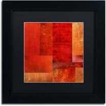 Trademark Fine Art "Essence of Red" Canvas Art by Michelle Calkins, Black Matte, Black Frame