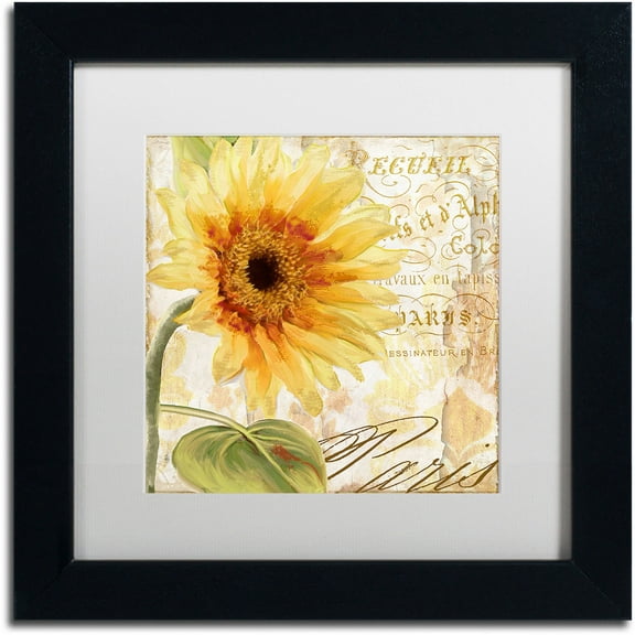 Trademark Fine Art "Ete I" Canvas Art by Color Bakery White Matte, Black Frame