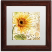 Trademark Fine Art "Ete I" Canvas Art by Color Bakery White Matte, Wood Frame