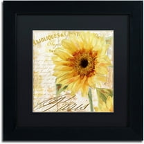 Trademark Fine Art "Ete II" Canvas Art by Color Bakery Black Matte, Black Frame