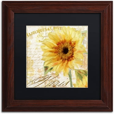 Trademark Fine Art "Ete II" Canvas Art by Color Bakery Black Matte, Wood Frame