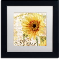 Trademark Fine Art "Ete II" Canvas Art by Color Bakery White Matte, Black Frame