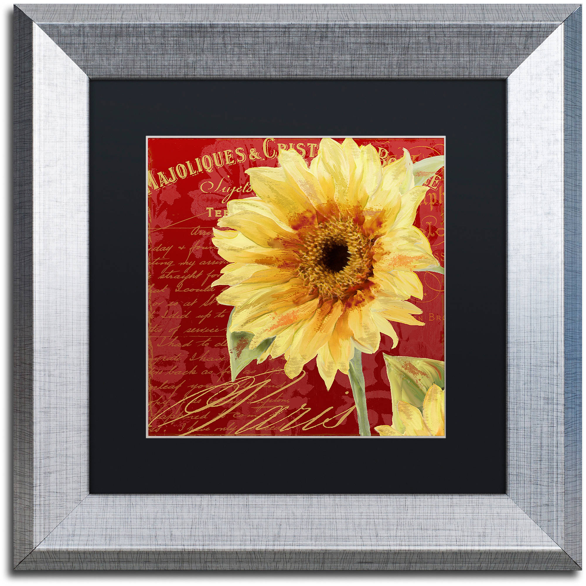 Trademark Fine Art "Ete III" Canvas Art by Color Bakery Black Matte, Silver Frame