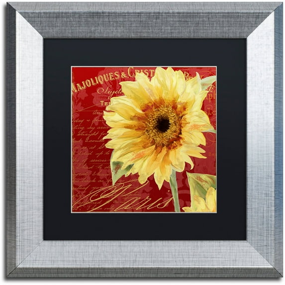 Trademark Fine Art "Ete III" Canvas Art by Color Bakery Black Matte, Silver Frame