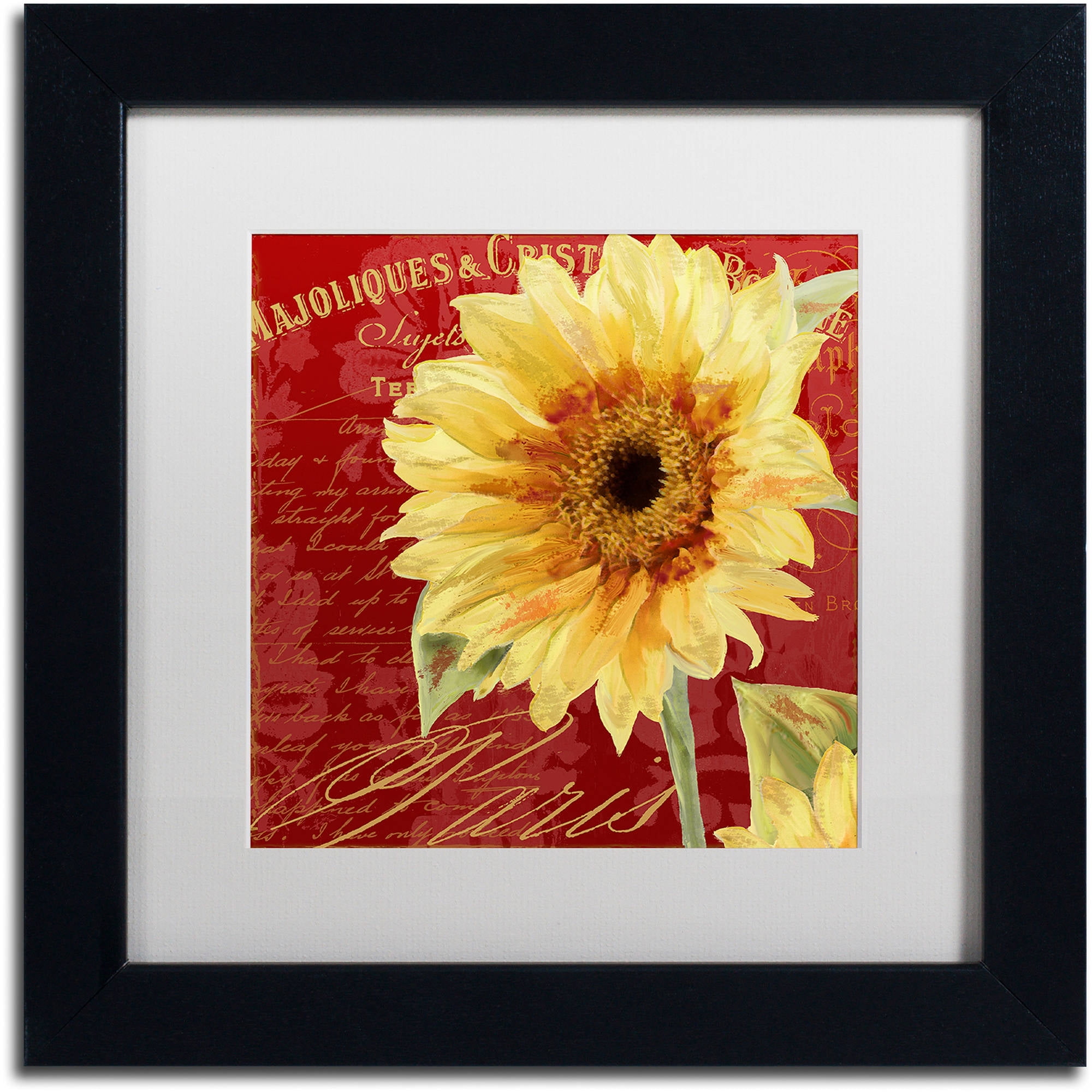 Trademark Fine Art "Ete III" Canvas Art by Color Bakery White Matte, Black Frame