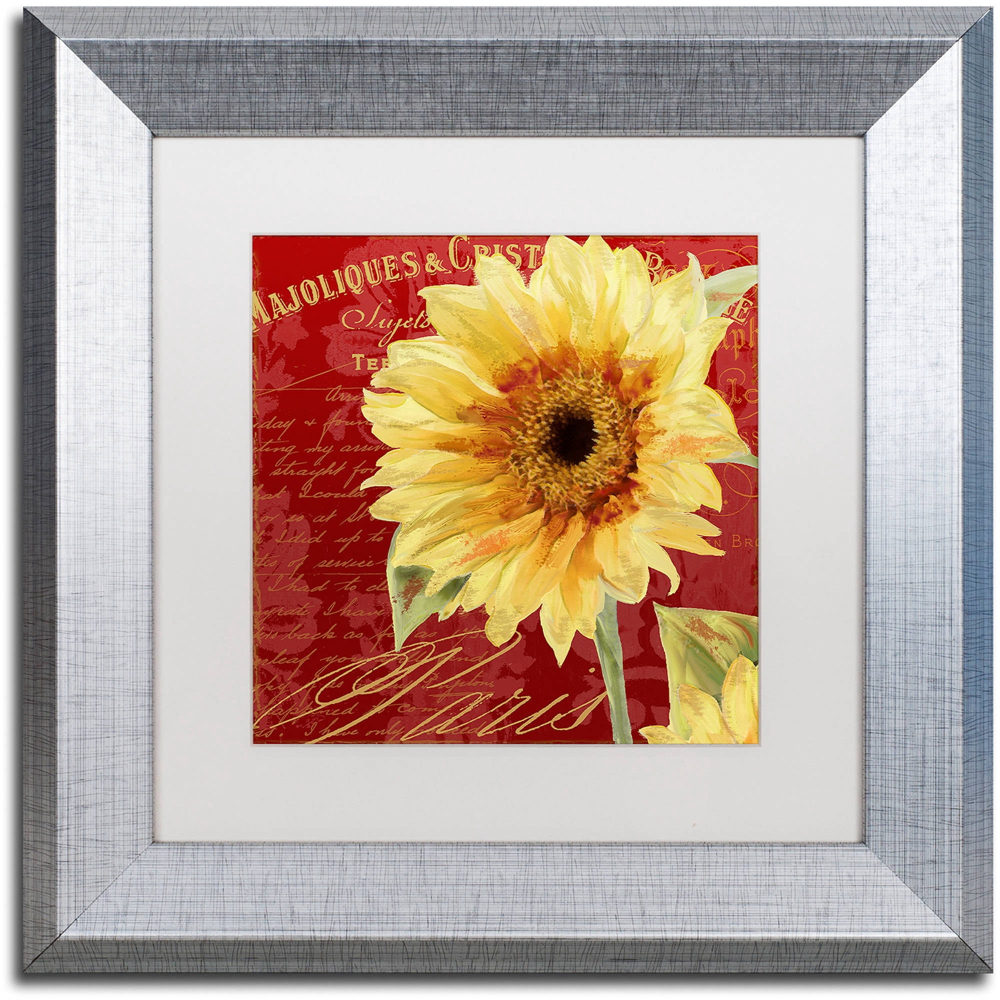Trademark Fine Art "Ete III" Canvas Art by Color Bakery White Matte, Silver Frame