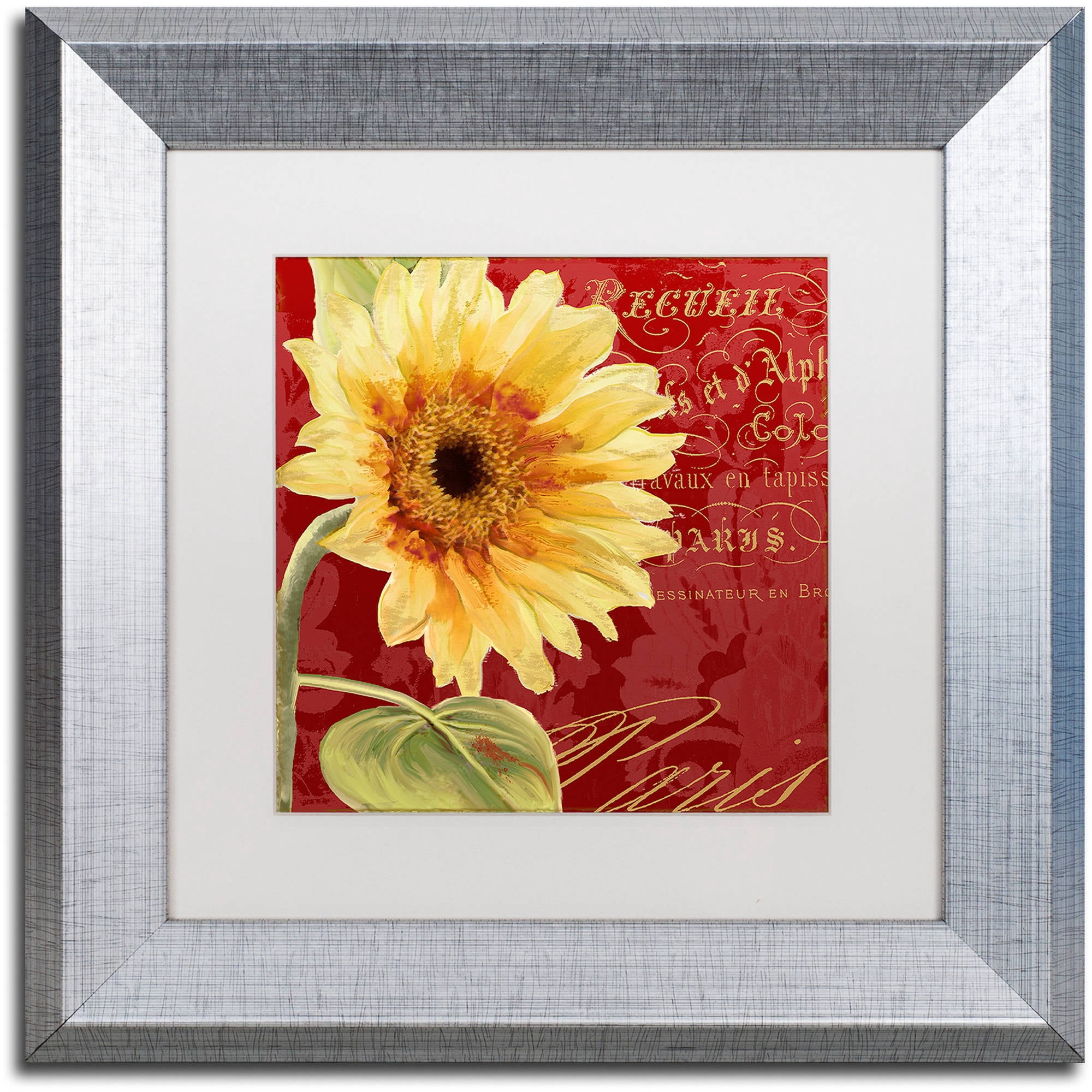 Trademark Fine Art "Ete IV" Canvas Art by Color Bakery White Matte, Silver Frame
