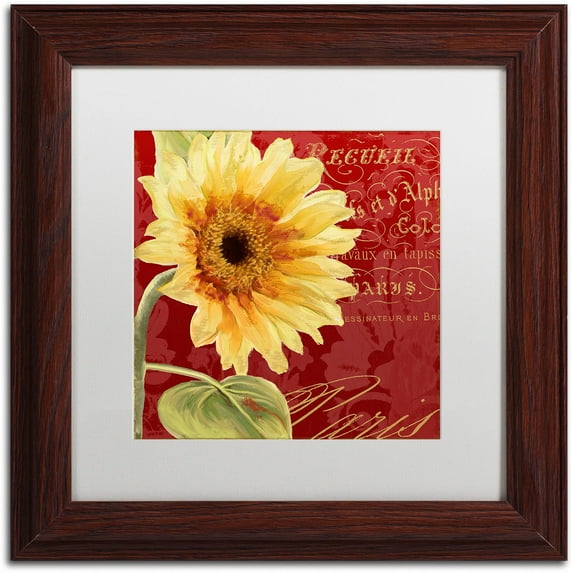 Trademark Fine Art "Ete IV" Canvas Art by Color Bakery White Matte, Wood Frame