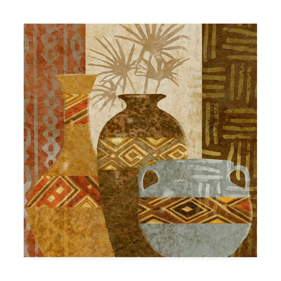 Trademark Fine Art 'Ethnic Vase V' Canvas Art by Alonzo Saunders