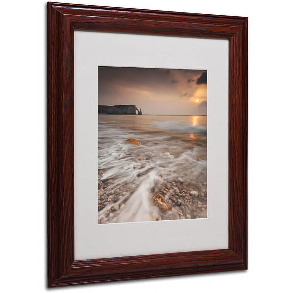 Trademark Fine Art "Etretat" Framed Canvas Art by Mathieu Rivrin