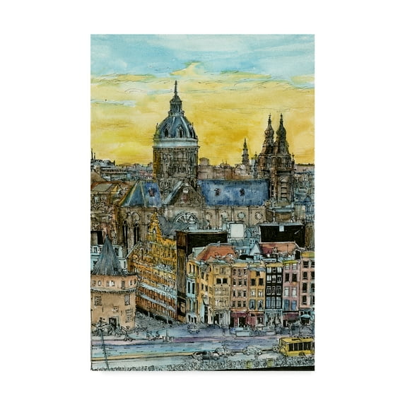 Trademark Fine Art 'European Afternoon V' Canvas Art by Melissa Wang