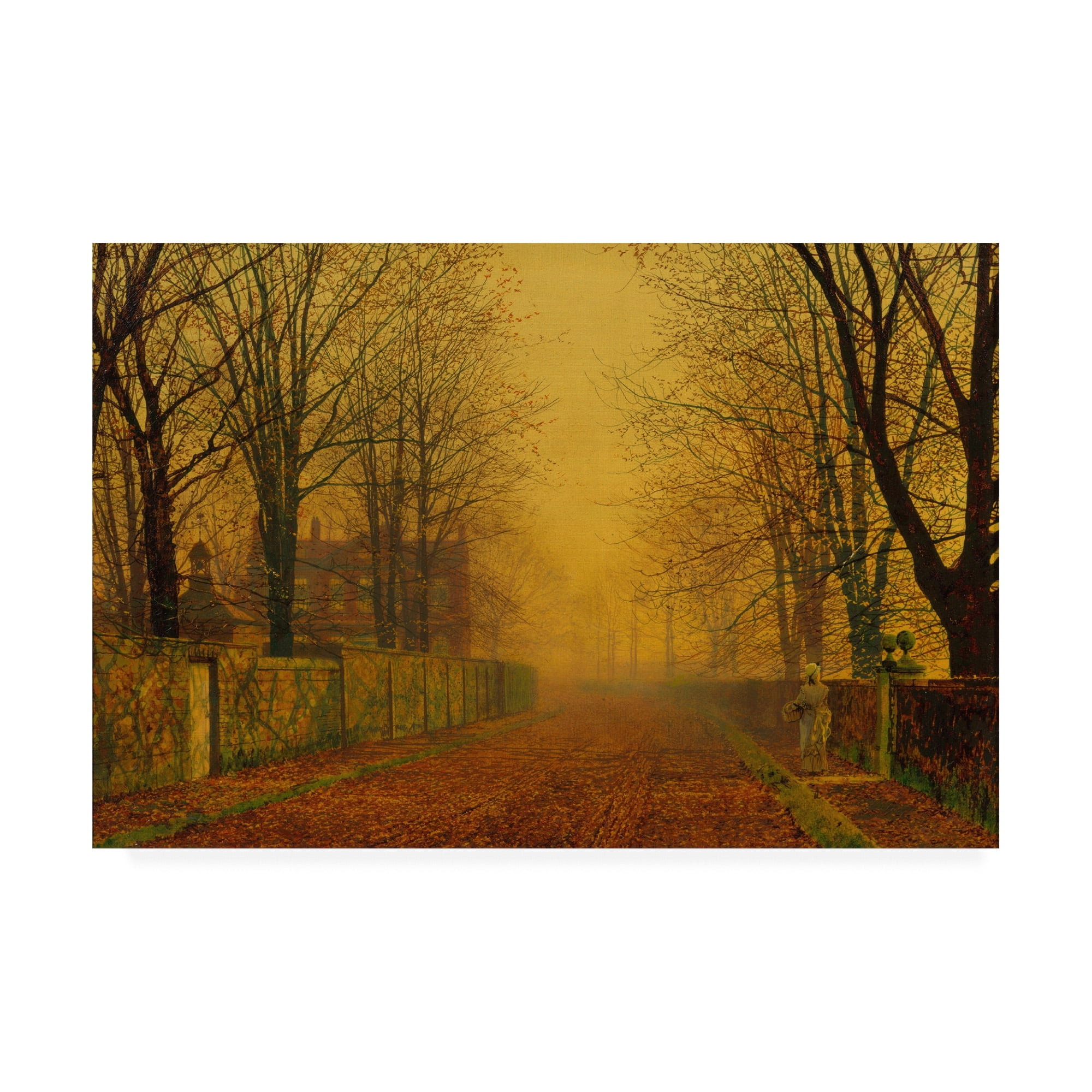 Trademark Fine Art 'Evening Glow' Canvas Art by John Atkinson Grimshaw