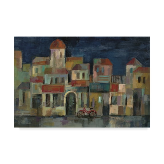 Trademark Fine Art 'Evening II Street Crop' Canvas Art by Silvia Vassileva