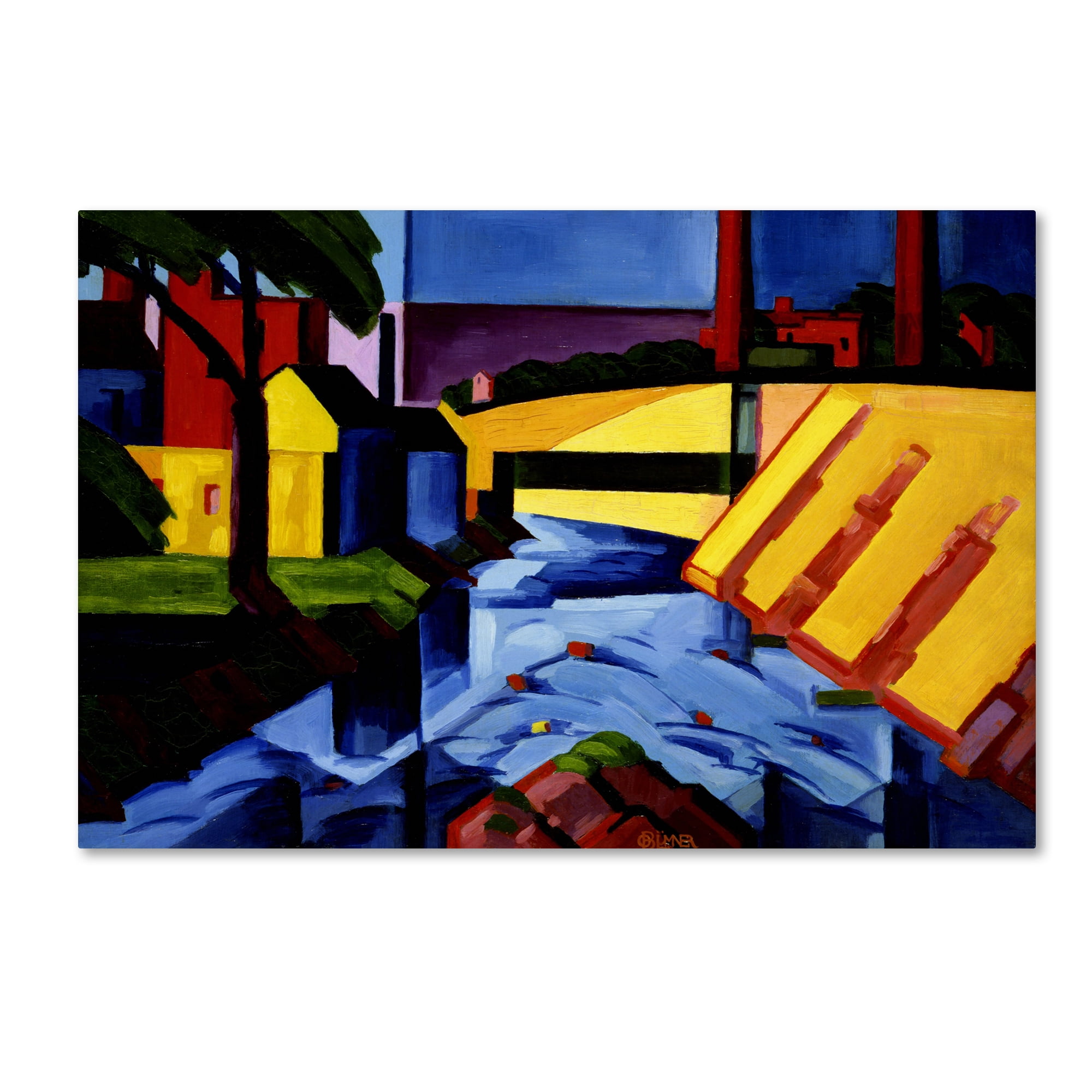 Trademark Fine Art 'Evening Tones' Canvas Art by Oscar Bluemner