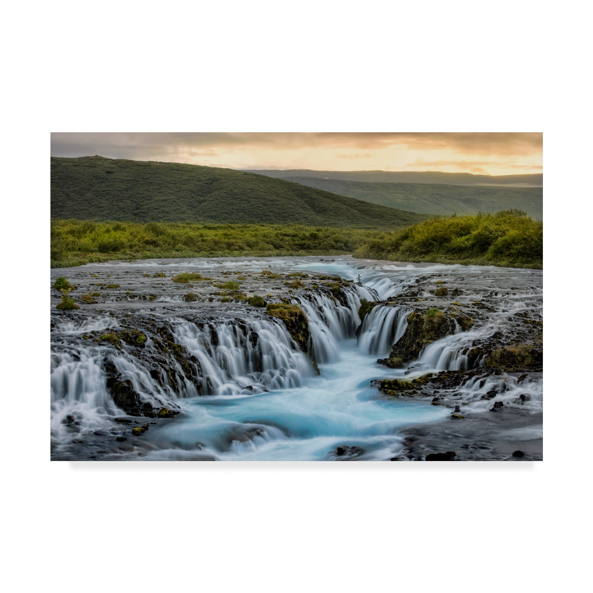 Trademark Fine Art 'Evening at Bruarfoss' Canvas Art by Danny Head