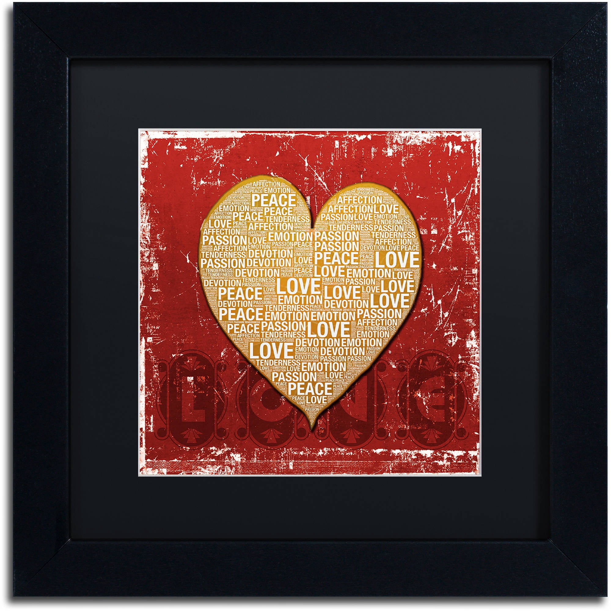 Trademark Fine Art "Every Time I'm With You" Canvas Art by Philippe Sainte-Laudy Black Matte, Black Frame