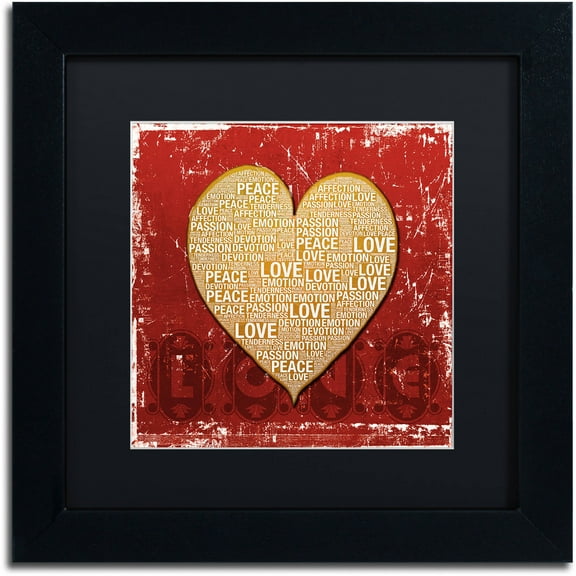 Trademark Fine Art "Every Time I'm With You" Canvas Art by Philippe Sainte-Laudy Black Matte, Black Frame