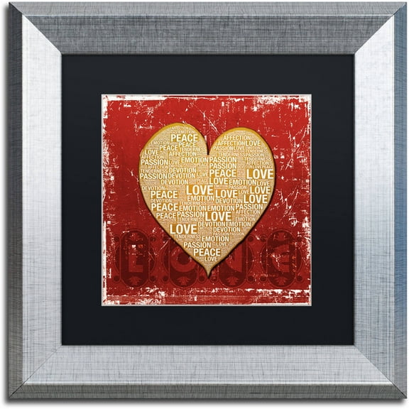 Trademark Fine Art "Every Time I'm With You" Canvas Art by Philippe Sainte-Laudy Black Matte, Silver Frame