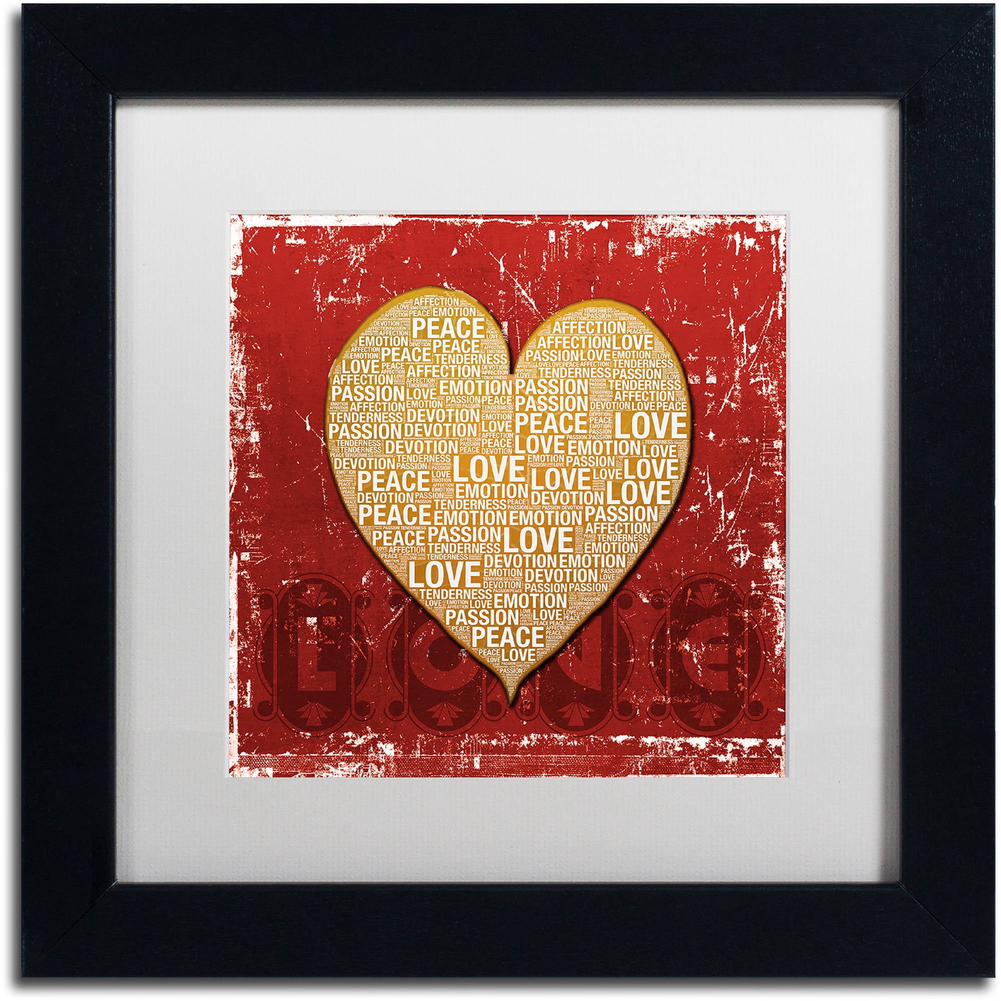 Trademark Fine Art "Every Time I'm With You" Canvas Art by Philippe Sainte-Laudy White Matte, Black Frame