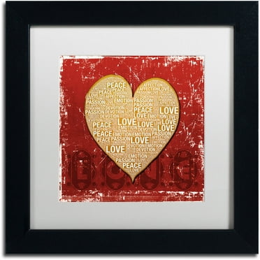 Trademark Fine Art "Every Time I'm With You" Canvas Art by Philippe Sainte-Laudy White Matte, Black Frame