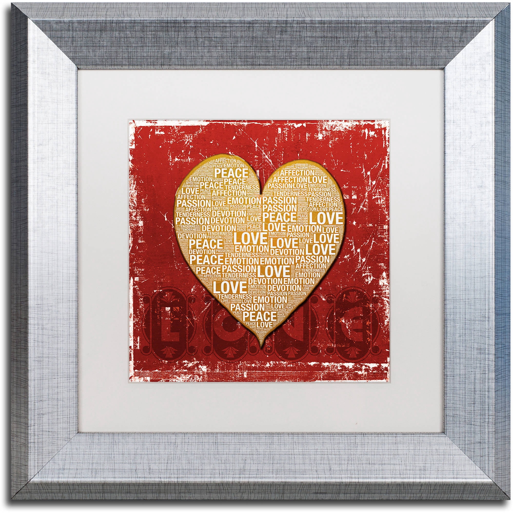 Trademark Fine Art "Every Time I'm With You" Canvas Art by Philippe Sainte-Laudy White Matte, Silver Frame