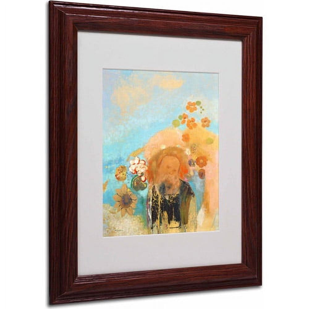 Trademark Fine Art "Evocation of Roussel 1912" Canvas Art by Odilon Redon, Wood Frame