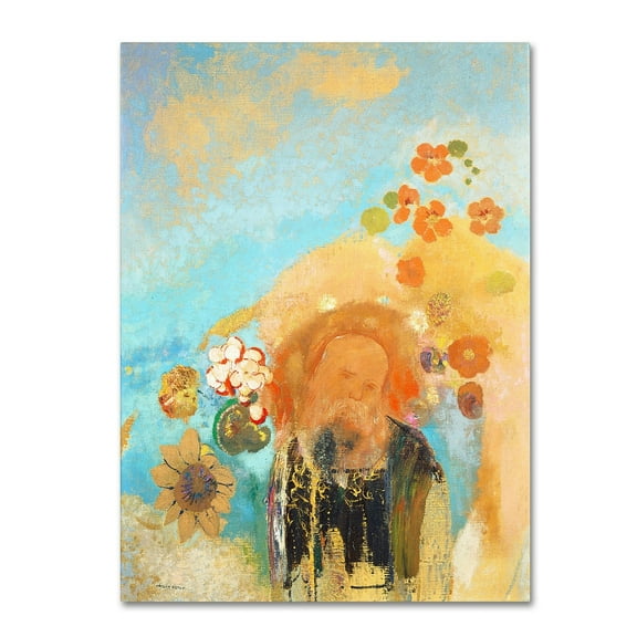 Trademark Fine Art "Evocation of Roussel 1912" Canvas Art by Odilon Redon