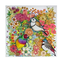 Trademark Fine Art 'Exotic Birds' Canvas Art by Oxana Ziaka