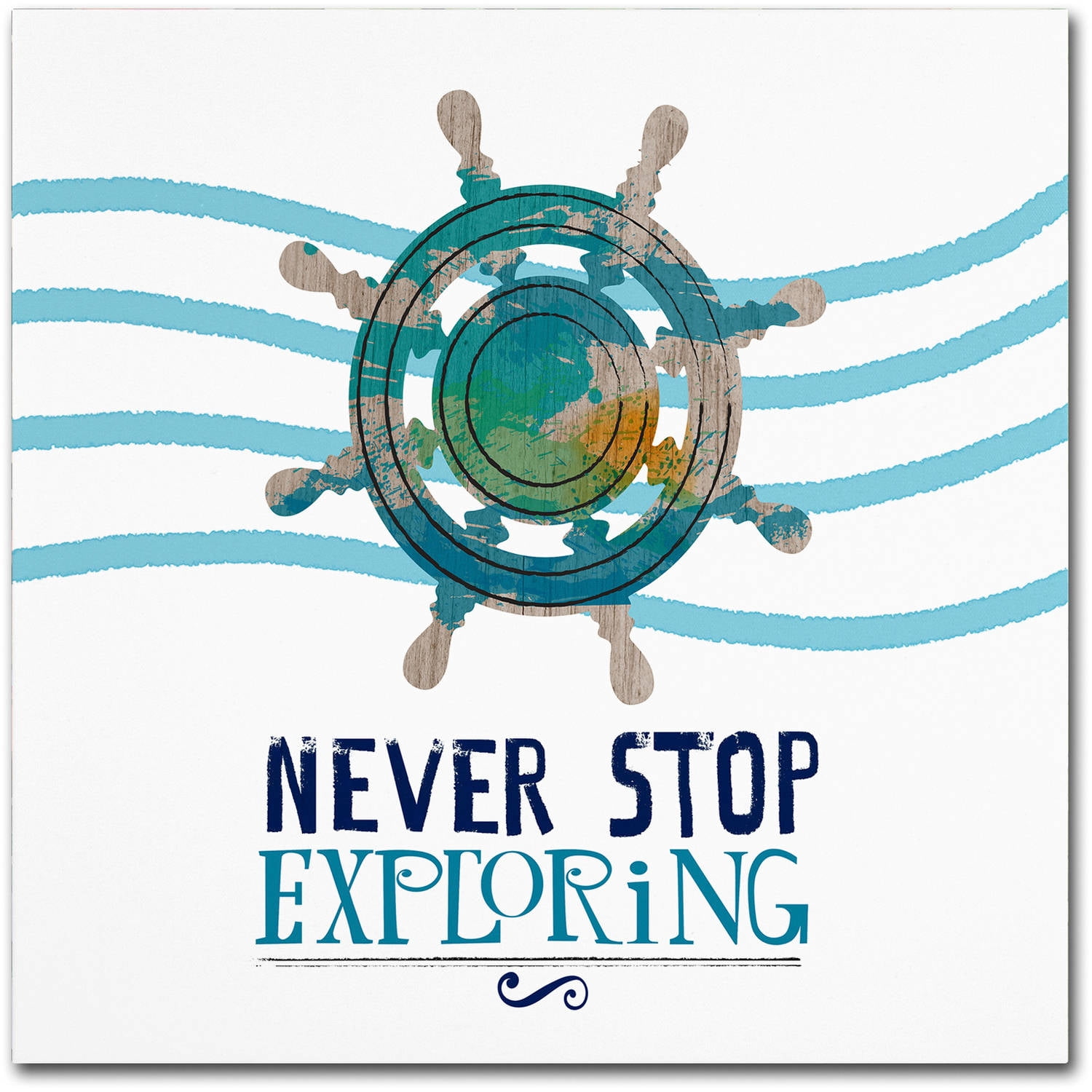 Trademark Fine Art "Exploring" Canvas Art by Lisa Powell Braun