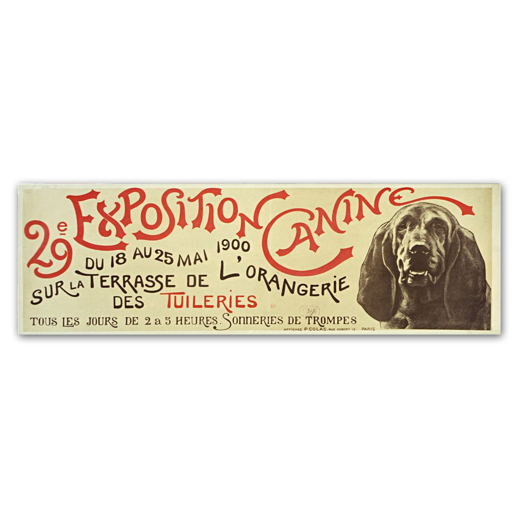 Trademark Fine Art 'Exposition Canine Dachshund' Canvas Art by Vintage Apple Collection
