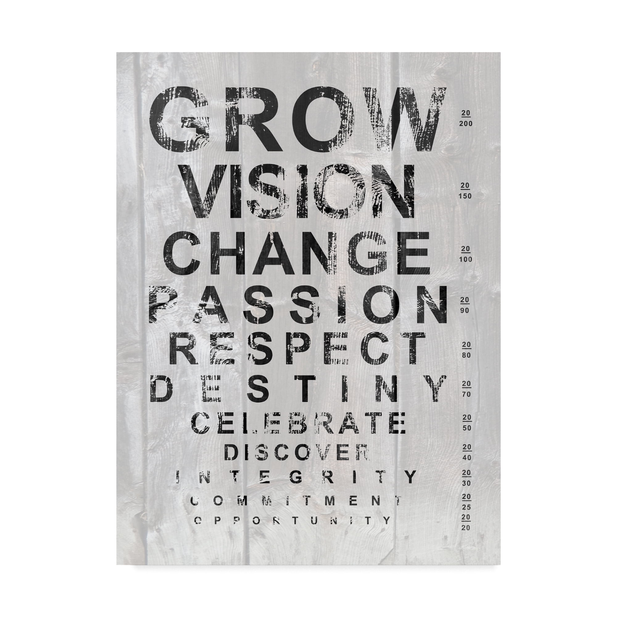 Trademark Fine Art 'Eye Chart II' Canvas Art by Andrea James