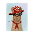 thumbnail image 1 of Trademark Fine Art 'Fabulous Llama' Canvas Art by Fab Funky, 1 of 3
