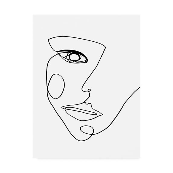 Trademark Fine Art 'Face Line 2 Fabrikken' Canvas Art by Design Fabrikken