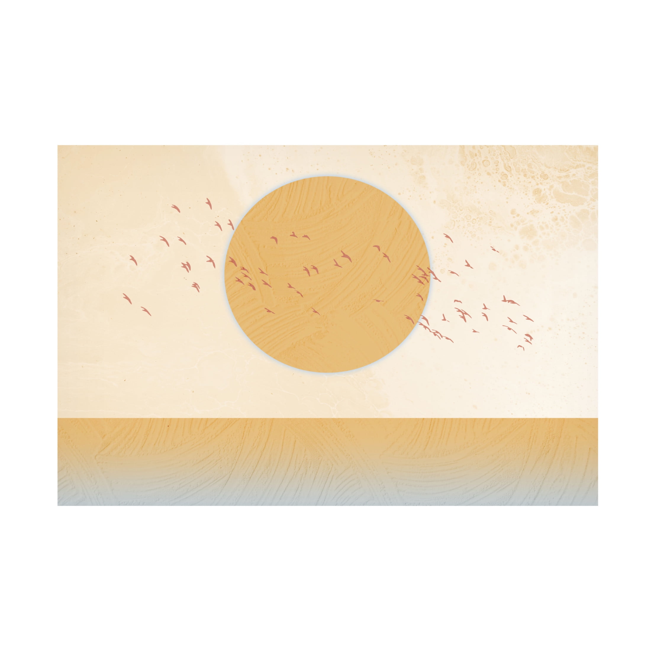 Trademark Fine Art Fadil Roze  Golden Sun Canvas Wall Art