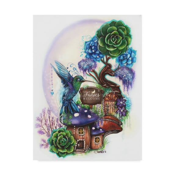 Trademark Fine Art 'Fairies Welcome' Canvas Art by Sheena Pike Art And Illustration
