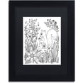 thumbnail image 1 of Trademark Fine Art "Fairies and Woodland Creatures 10" Canvas Art by KCDoodleArt Black Matte, Black Frame, 1 of 3