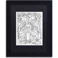 thumbnail image 1 of Trademark Fine Art "Fairies and Woodland Creatures 24" Canvas Art by KCDoodleArt Black Matte, Black Frame, 1 of 1
