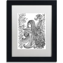 Trademark Fine Art "Fairy 11" Canvas Art by KCDoodleArt White Matte, Black Frame