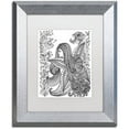 thumbnail image 1 of Trademark Fine Art "Fairy 11" Canvas Art by KCDoodleArt White Matte, Silver Frame, 1 of 4