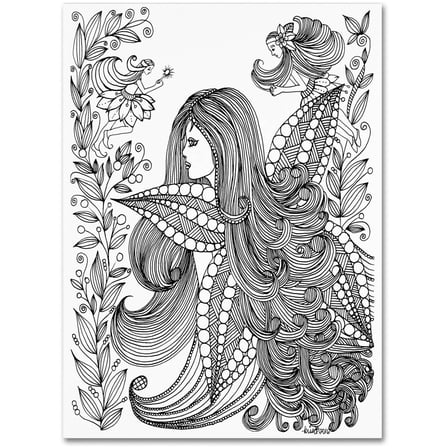 Trademark Fine Art "Fairy 11" Canvas Art by KCDoodleArt