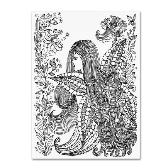 Trademark Fine Art 'Fairy 11' Canvas Art by KCDoodleArt