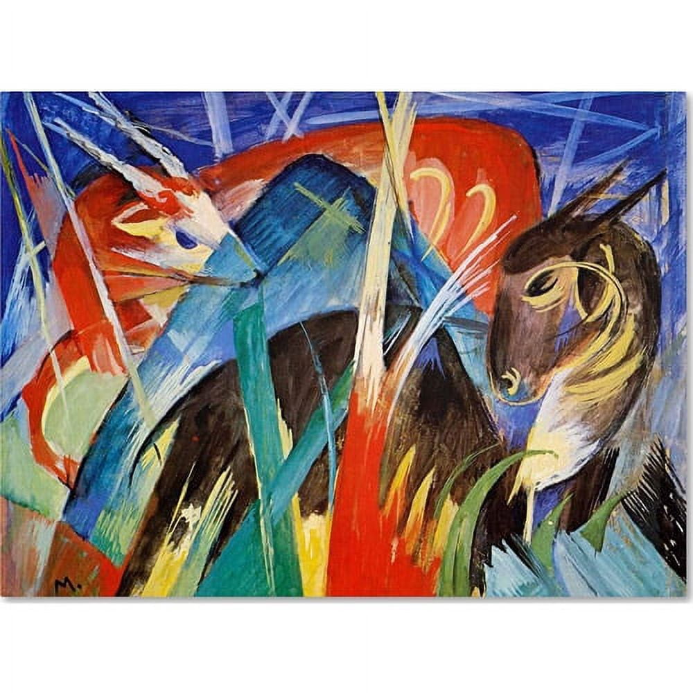 Trademark Fine Art "Fairy Animals, 1913" Canvas Art by Franz Marc