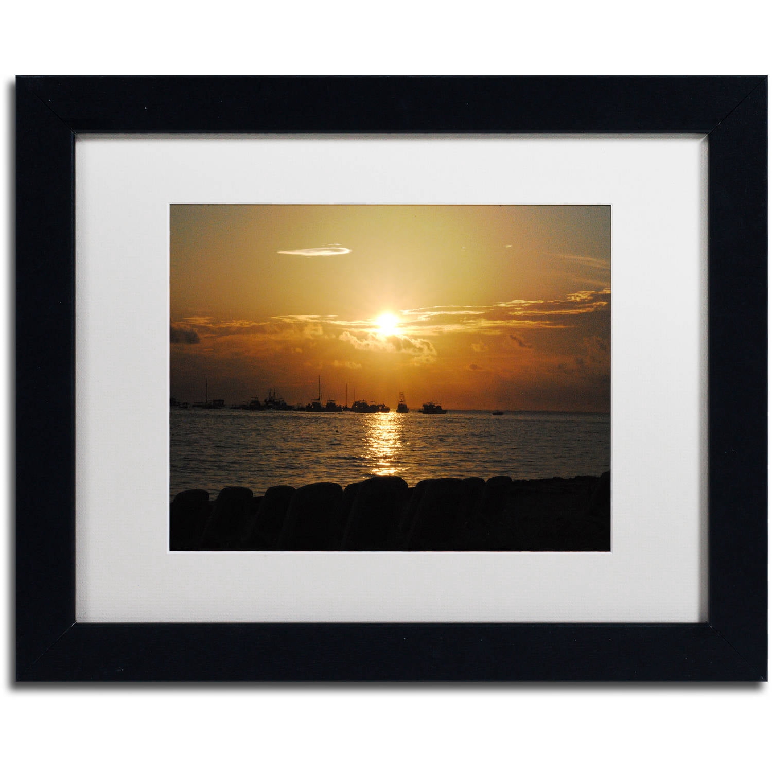 Trademark Fine Art "Fairytale" Canvas Art by Monica Mize, White Matte, Black Frame
