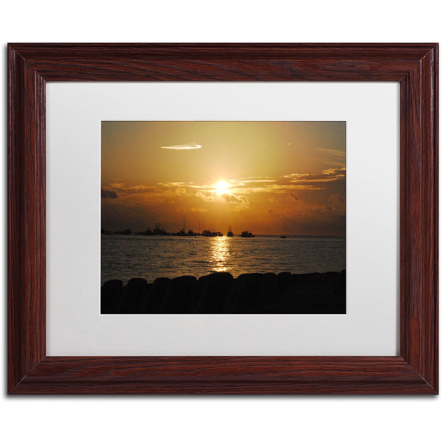 Trademark Fine Art "Fairytale" Canvas Art by Monica Mize, White Matte, Wood Frame