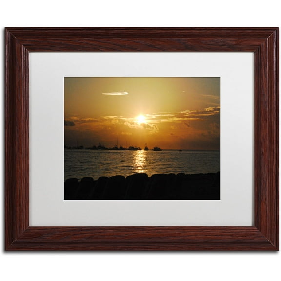 Trademark Fine Art "Fairytale" Canvas Art by Monica Mize, White Matte, Wood Frame