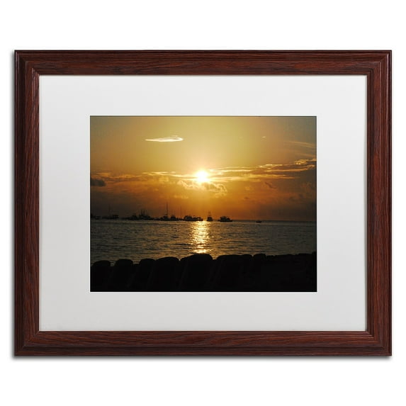 Trademark Fine Art "Fairytale" Canvas Art by Monica Mize, White Matte, Wood Frame