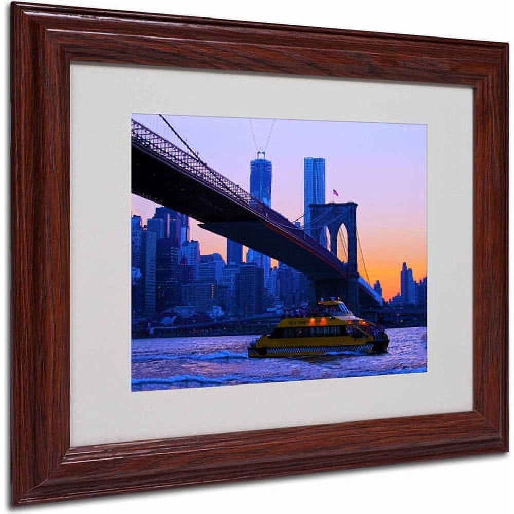 Trademark Fine Art "Fall Comes to Downer" Canvas Art by CATeyes, Wood Frame