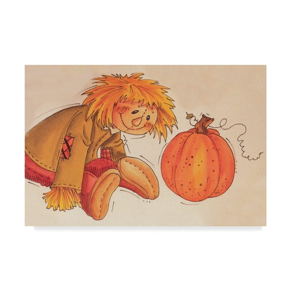 Trademark Fine Art 'Fall Fun Pumpkins' Canvas Art by Beverly Johnston